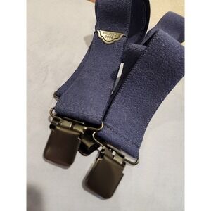 vintage Made in USA Suspenders Navy 48" Heavy Duty Clip Made in USA Vermont‎ NWT